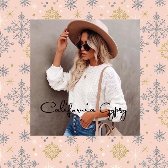 Knit Puff Knot Sweater - Picture 5 of 12